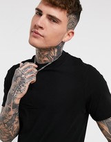 Thumbnail for your product : ASOS DESIGN DESIGN longline t-shirt with crew neck and side splits in black