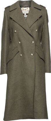 Barbour Inverraray Wool Coat Military Green