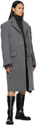 we11done Grey Wool Single Coat