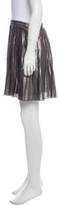 Thumbnail for your product : Tory Burch Metallic Pleated Skirt