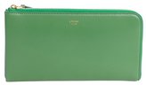 Thumbnail for your product : Celine green leather half zip continental wallet