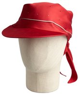 Thumbnail for your product : Hermes red silk cap with scarf