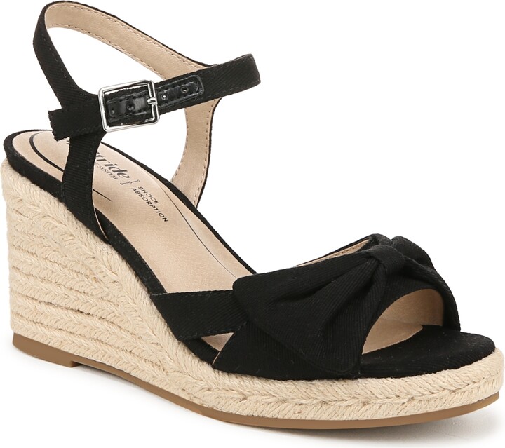 LifeStride Women's Tahlia Open RoundToe Espadrille Wedge Sandals