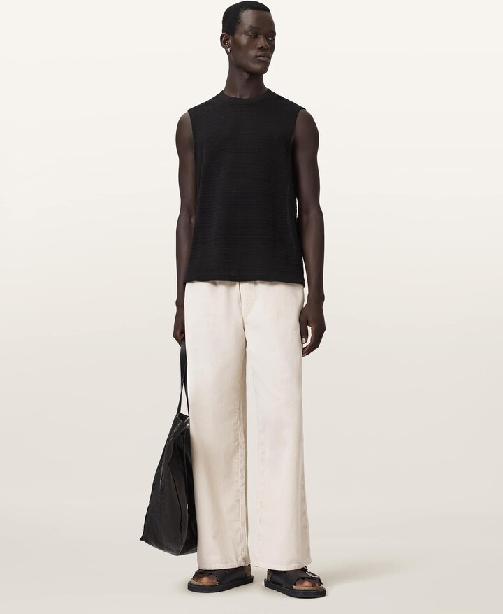AllSaints Cove Sleeveless Crew Neck Cotton T-Shirt