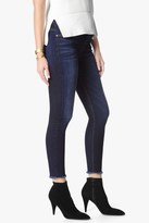 Thumbnail for your product : 7 For All Mankind The High Waist Ankle Skinny With Raw Hem In Dark Canterbury