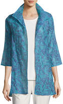 Thumbnail for your product : Caroline Rose Tonal Ribbon Topper Jacket, Blue, Plus Size