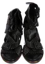 Thumbnail for your product : Alexander Wang Leather Ankle Strap Sandals
