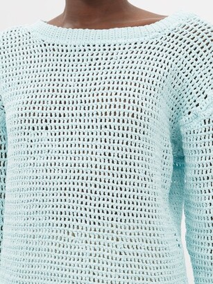 ALBUS LUMEN Oversized Cotton-crochet Sweater