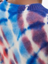 Thumbnail for your product : The Elder Statesman Radiate Tie-dye Cashmere Sweater - Blue Multi