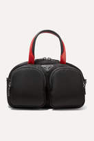 Thumbnail for your product : Prada Leather-trimmed Nylon Tote - Black