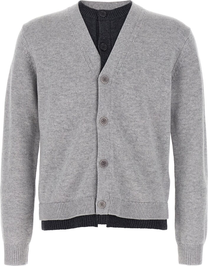 J.W.Anderson 'contrast Layered' Cardigan