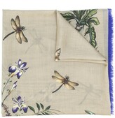Thumbnail for your product : Givenchy Silk-Cashmere Blend Nature Print Scarf