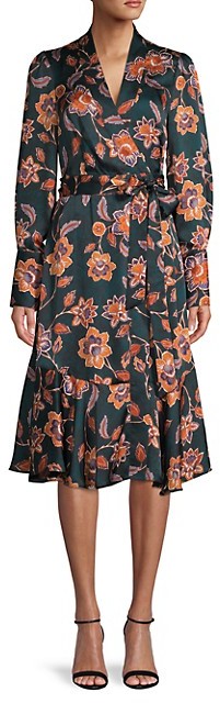 BCBGMAXAZRIA Floral Wrap Dress - ShopStyle