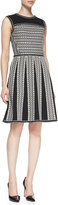Thumbnail for your product : Tory Burch Monique Sleeveless Tuck-Stitch Cotton Dress
