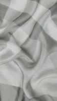 Thumbnail for your product : Burberry Bordered Check Silk Chiffon Scarf