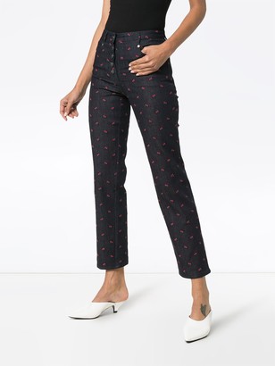 Miaou Floral Embroidered Jeans