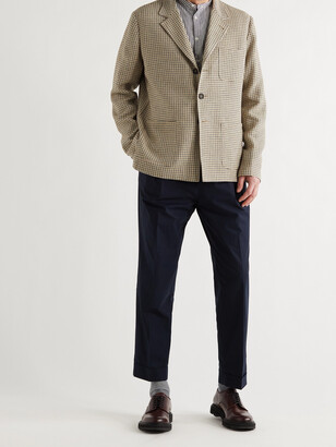Massimo Alba Baglietto Checked Wool, Linen And Cotton-Blend Blazer -  ShopStyle