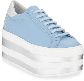 pastel blue sneakers