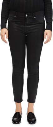 Maternity Coated Ankle Skinny Jeans