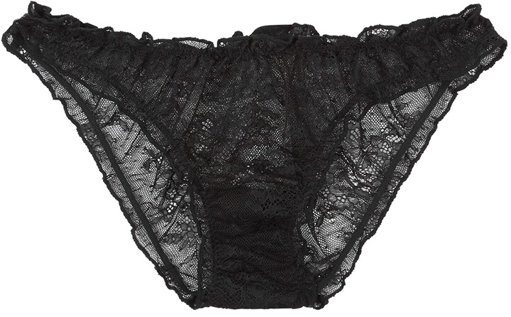 LOVE Stories Lola black lace briefs - ShopStyle Panties