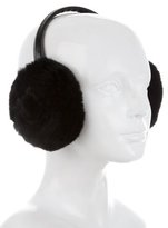 Thumbnail for your product : Adrienne Landau Leather Fur-Trimmed Earmuffs w/ Tags