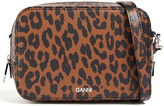 Thumbnail for your product : Ganni Leopard-print leather camera bag