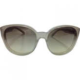 Thumbnail for your product : Linda Farrow Ecru Plastic Sunglasses