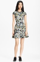 Thumbnail for your product : Erdem Garden Print Neoprene Flare Skirt Dress