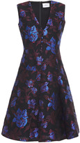 Thumbnail for your product : Erdem Flared floral-jacquard dress