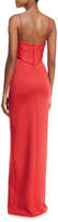 Thumbnail for your product : Black Halo Bodhi Sleeveless Scuba Column Gown, Red