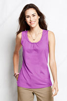 Thumbnail for your product : Lands' End Women's Lightweight Jersey Braid Scoop Tank Top