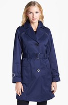 Thumbnail for your product : Gallery Belted Trench Coat (Regular & Petite) (Nordstrom Online Exclusive)