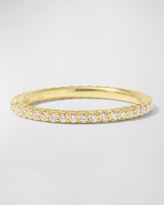 Roberto Coin Micro Pave Diamond Eternity Band in 18K Gold