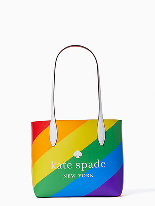 kate spade arch rainbow reversible tote