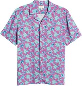 Thumbnail for your product : Open Edit Floral Relaxed Fit Button-Up Shirt