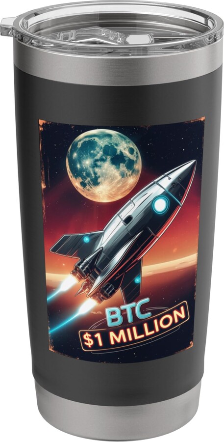 HODL Bitcoin Cryptocurrency Crypto Bitcoin BTC $1 Million Cryptocurrency HODL Stainless Steel Insulated Tumbler