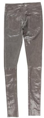 Les Chiffoniers Coated Leather Leggings w/ Tags