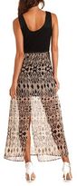 Thumbnail for your product : Charlotte Russe Crochet Bust Belted Maxi Dress
