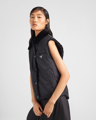 PRADA - PRADA プラダ ベスト Nappa shearling vest Prada Nappa shearling vest | REVERSIBLE