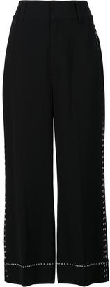 Derek Lam 10 Crosby wide-legged cropped trousers - women - Polyester/Triacetate - 4