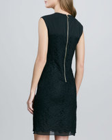 Thumbnail for your product : Ali Ro Illusion-Neck Lace Dress