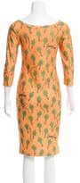 Thumbnail for your product : Jeremy Scott Printed Midi Dress w/ Tags