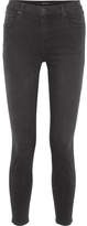 Thumbnail for your product : J Brand Alana Cropped High-rise Skinny Jeans - Black
