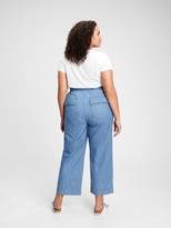 Thumbnail for your product : Gap High Rise Chambray Wide-Leg Pants With Washwell
