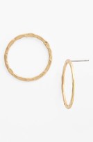 Thumbnail for your product : Topshop Hammered Frontal Hoop Earrings