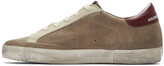 Thumbnail for your product : Golden Goose Beige & Blue Suede Superstar Sneakers