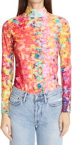 Thumbnail for your product : PASKAL clothes Print Mock Neck Top