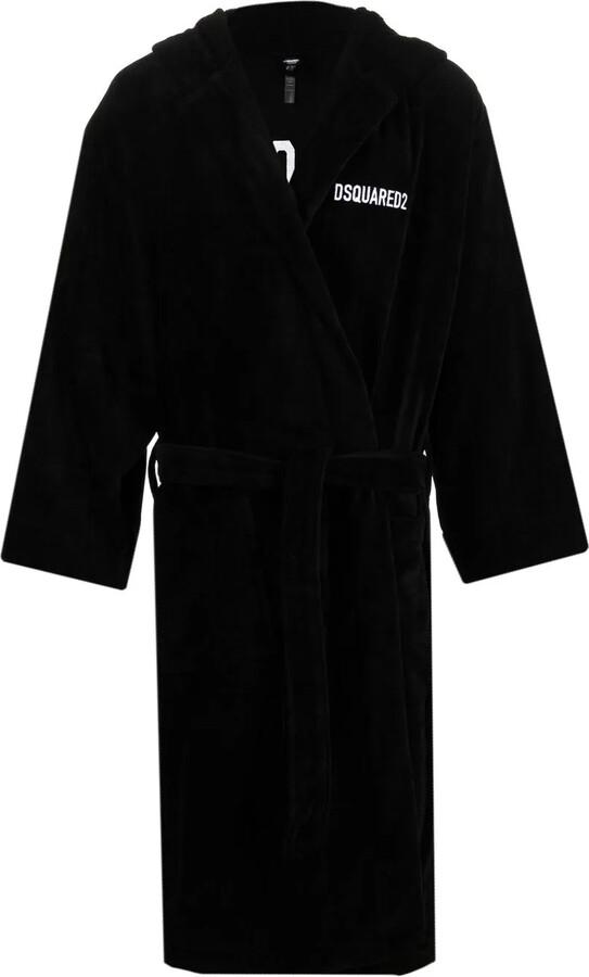 DSQUARED2 Logo Embroidered Bath Robe ShopStyle