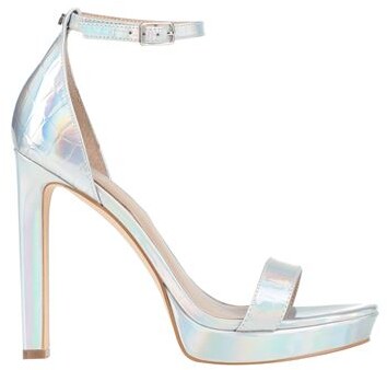 guess silver sandals