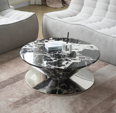 Latitude Run Marble Patterned Coffee Table